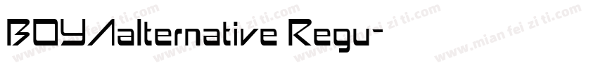 BOYAalternative Regu字体转换